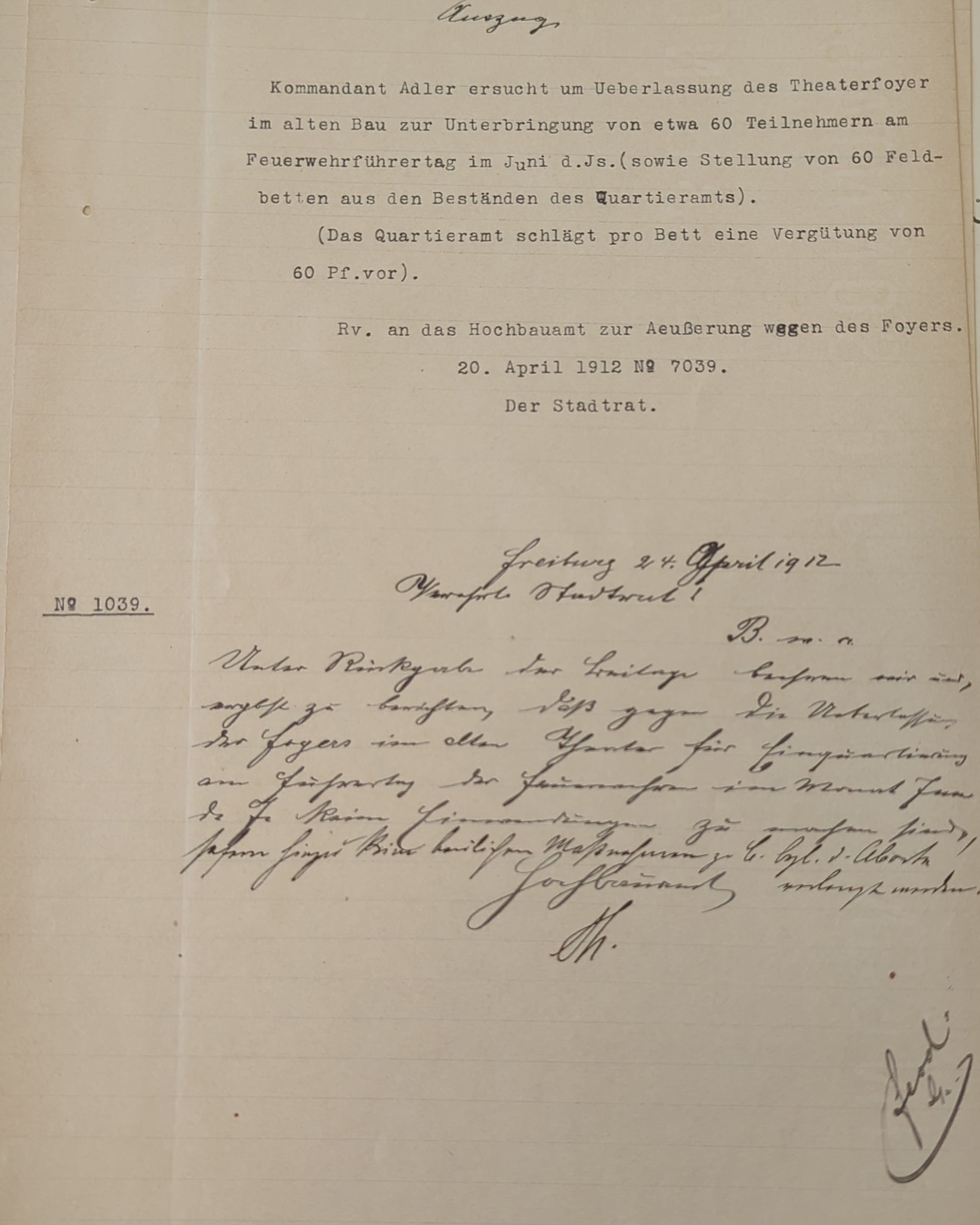 Dieser Alternativtext wurde KI-generiert: Schwarz-weißes Bild eines handschriftlichen Dokuments mit Text und Unterschriften. Das Papier wirkt alt und weist Gebrauchsspuren auf.