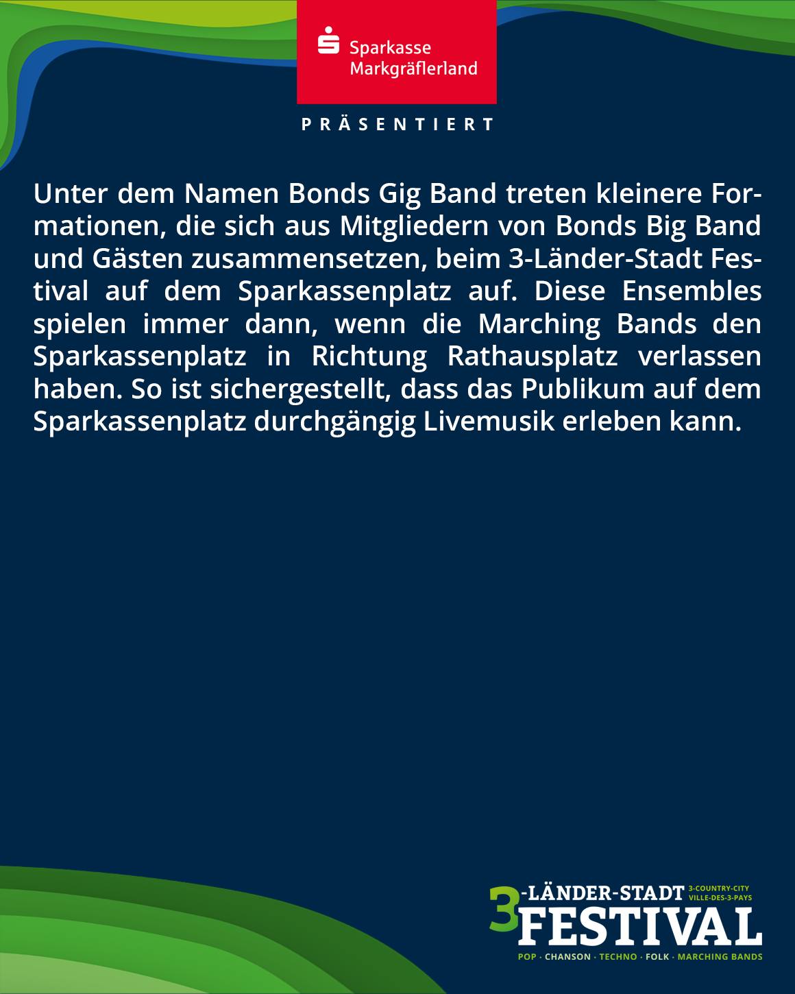 Eine Festival-Ankündigung mit dem Logo einer Sparkasse und dem Logo des Festivals.