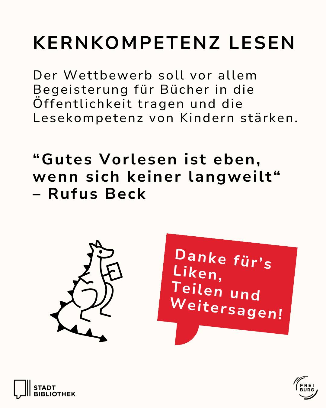 Dieser Alternativtext wurde KI-generiert: Schwar-weißes Bild mit Text und Illustrationen. Es enthält eine Zitat und Logos am unteren Rand.