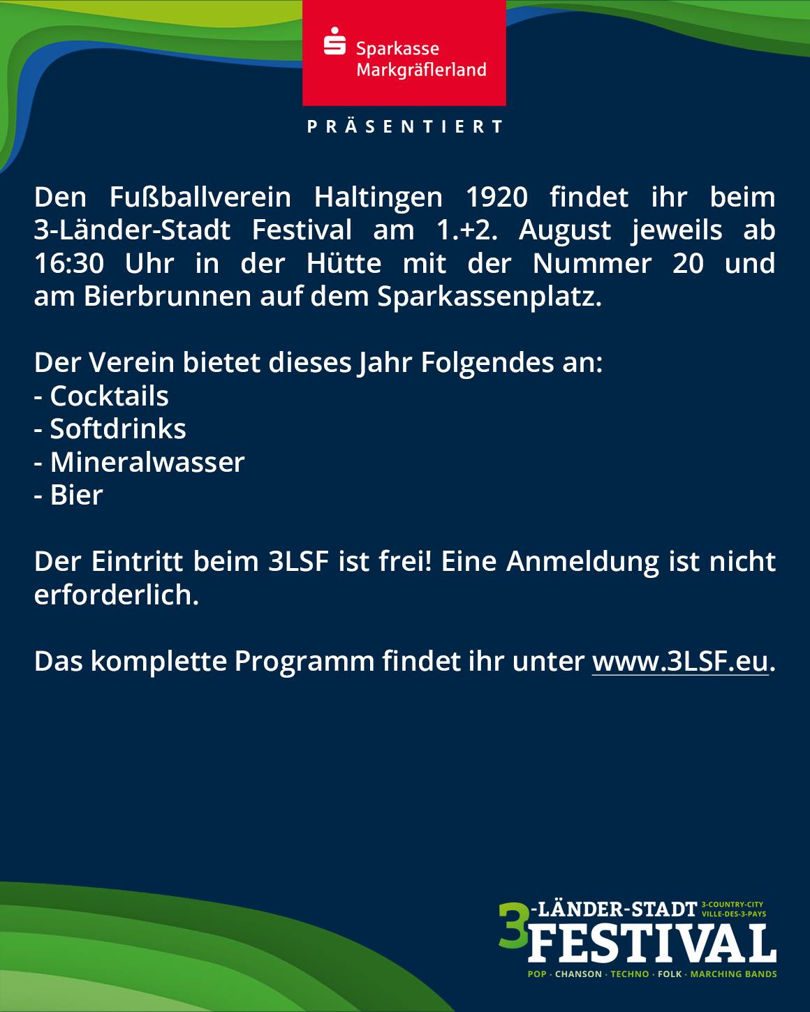 Dieses Bild zeigt eine Veranstaltungsankündigung in dunklen Farben mit Schrift, getrennt von einem geschwungenen, mehrfarbigen Bereich am unteren Rand.