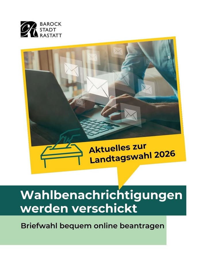 Dieser Alternativtext wurde KI-generiert: Ein geöffneter Briefumschlag mit fliegenden Briefen über einem geöffneten Laptop. Der Hintergrund ist hell und es gibt Text über und unter den Elementen.