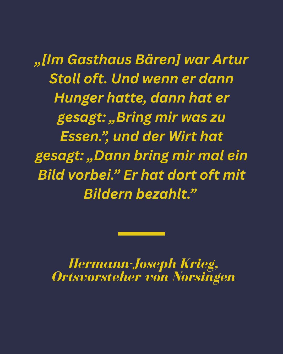 Dieser Alternativtext wurde KI-generiert: Schwarzer Hintergrund mit weißem Text. Der Text ist eine Zitat und darunter steht der Name eines Autors.
