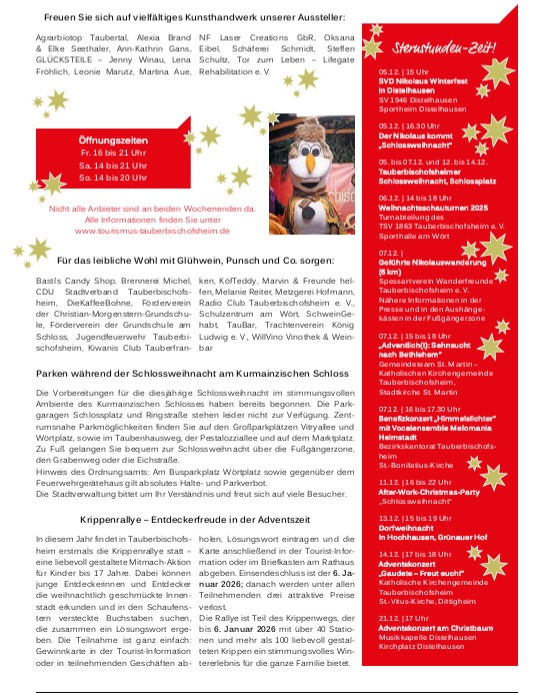 Dieser Alternativtext wurde KI-generiert: Ein farbiges Plakat kündigt eine Veranstaltung an, auf dem zahlreiche Informationen und Logos abgebildet sind. Das Plakat enthält Daten, Uhrzeiten und Veranstaltungsorte.