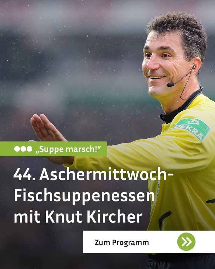 Dieser Alternativtext wurde KI-generiert: Ein Mann lächelt in die Kamera. Im Bild befindet sich Text und Werbung, die Veranstaltungshinweise enthalten.